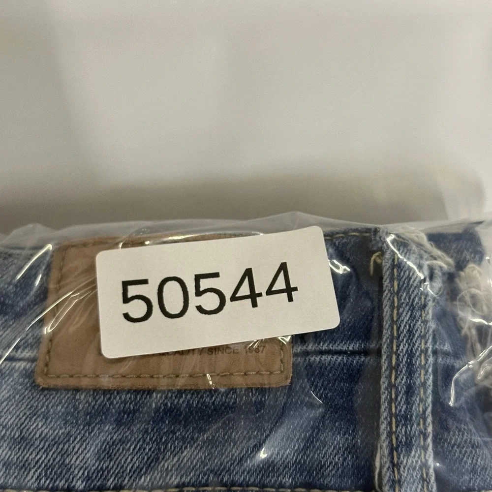 BKE Jeans Womens Size 26 Billie Slim Fit High Rise Distressed Blue Denim Frayed